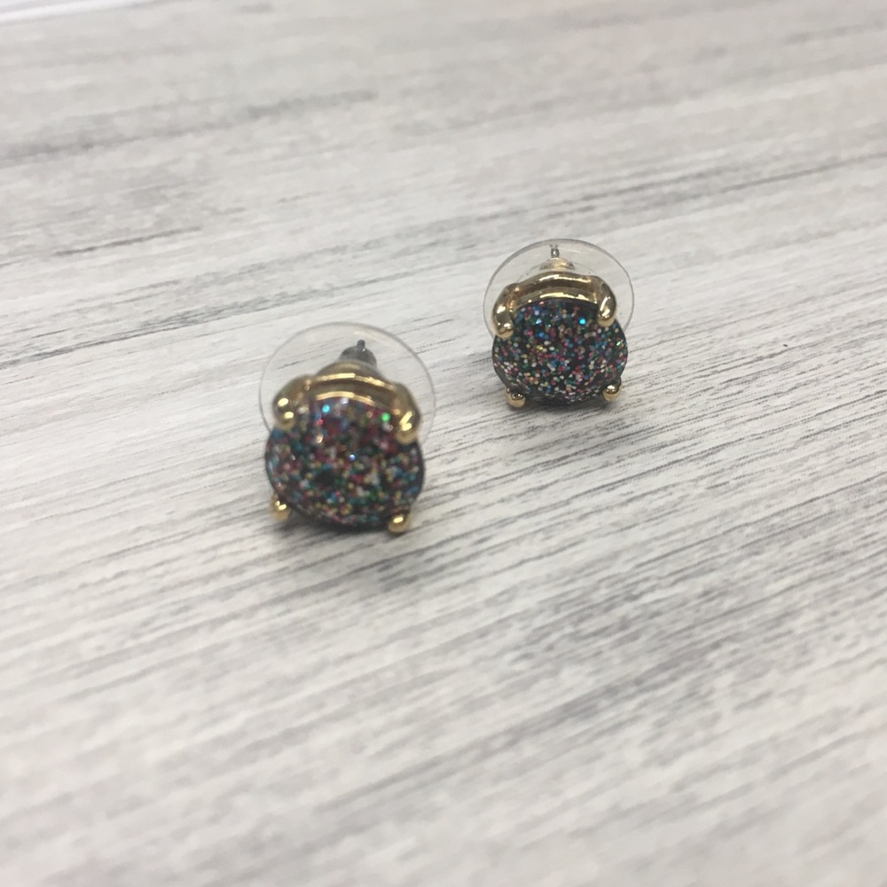 Multicolor glitter Mini studs